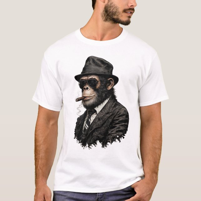 Klassisk Monkey Suit T-Shirt – Vintage Design (Framsida)