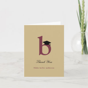 Klassisk monogram B-Studentmössa, foto Modern Tack Kort