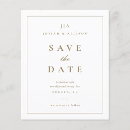 Klassisk Monogram Budget Spara Datum