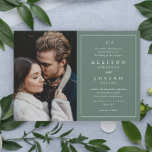 Klassisk Monogram Elegant Photo Bröllop Inbjudningar<br><div class="desc">Den här klassiska monograminbjudan till fotobröllop med Elegant innehåller en enkel ram,  anpassade och porträtt-foto. Klicka på knappen Redigera för att anpassa designen.</div>