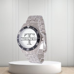 Klassisk monogram Gift Armbandsur<br><div class="desc">Den här designen har skapats genom digital grafik. Det kan vara personlig i området att tillhandahålla eller anpassa genom att klicka för att anpassa ytterligare alternativ och ändra namn, initialer eller ord. Du kan också ändra texten färg och stil eller ta bort texten för en bilddesign. Kontakta mig på colorflowcreations@gmail.com...</div>