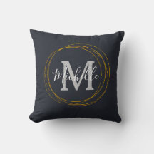 Klassisk monogram Mörk Grått Guld Ringar