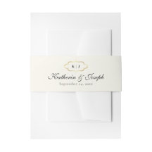 KLASSISK MONOGRAM OCH ROMANTISK KALLIGRAFI BRÖLLOP