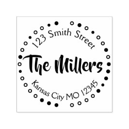 Klassisk monogram-Returadress Självfärgande Stämpel