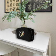 Klassisk monogram röd vit blomma mormors gåva