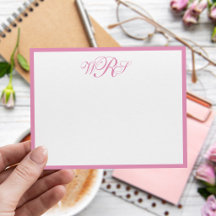 Klassisk monogram rosa