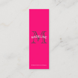 Klassisk monogram-Shock rosa med Arc-text Mini Visitkort