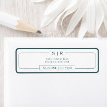 Klassisk Monogram Smoke Green Kant Adress