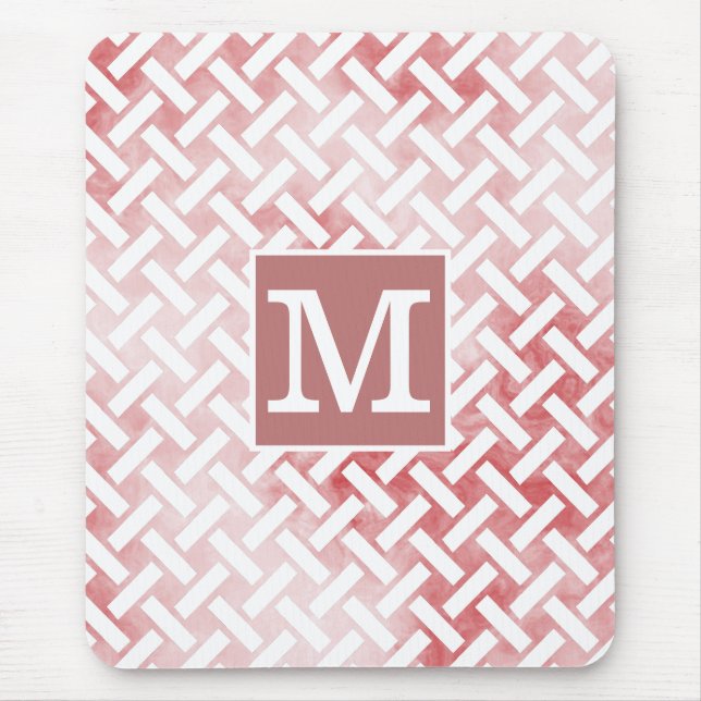 Klassisk monogram Smokey Red Loose Weave II Musmatta (Framsidan)
