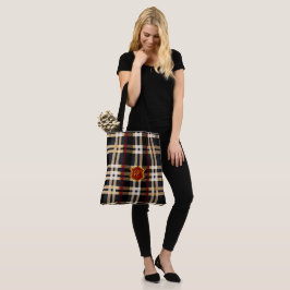 Klassisk Monogram-Snyggt Play Black Red & Beige Tygkasse