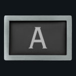 Klassisk monogrammed Bälte Buckle-gåva<br><div class="desc">Anpassa låsbeslaget för bälte till kostym efter dina behov.</div>