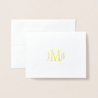 Klassisk monogrammed Tack Guld