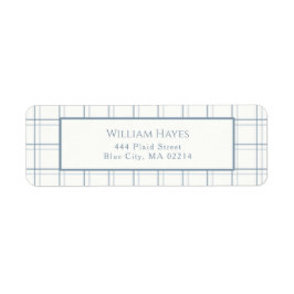 Klassisk Mönster Manar Blue-Returadress Returadress Etikett