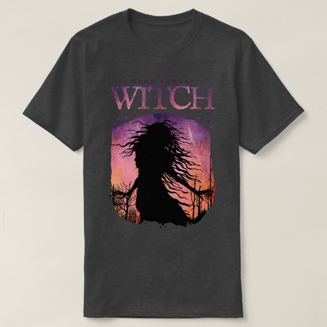 Klassisk Mörk Witch T Shirt (Design framsida)