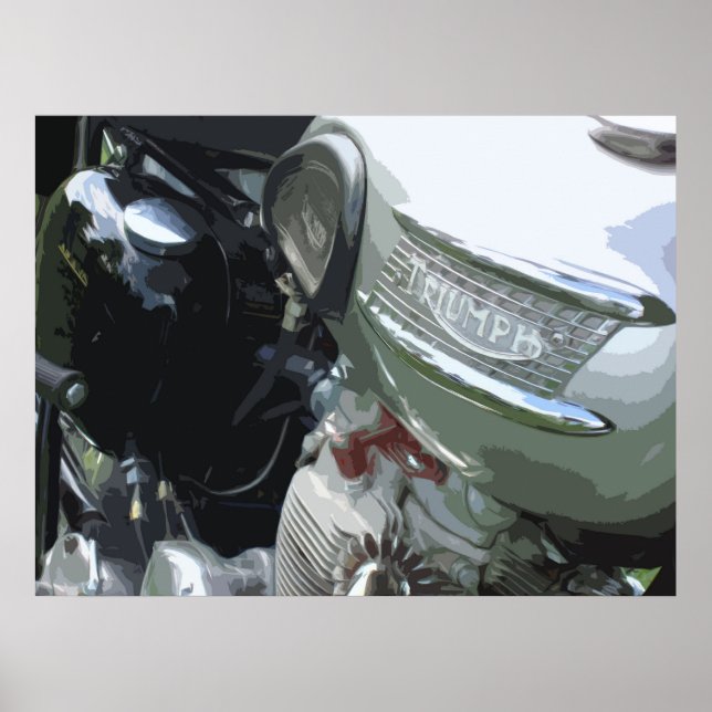 KLASSISK MOTORCYKEL 7 POSTER (Framsidan)