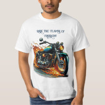 Klassisk motorcykel i Rörelse med flamma