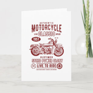 Klassisk motorcykel kort