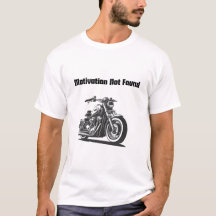 Klassisk motorcykel med "Motivering hittades inte"
