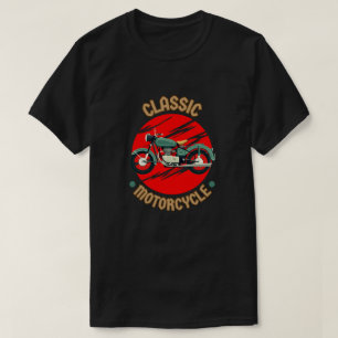 Klassisk motorcykel t shirt