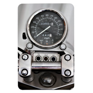 Klassisk motorcykelhastighetsmätare 1997 magnet
