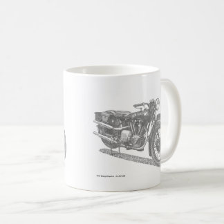 Klassisk motorcykelkalender (brittisk klassisk) kaffemugg