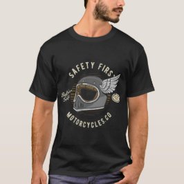 Klassisk motorcykelsäkerhet först t shirt