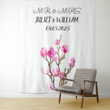 Klassisk Mr & Mrs bröllopsbakgrund banner