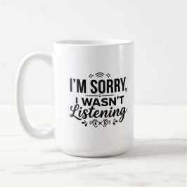 Klassisk mugg 15 oz 15 oz Lyssna ledsen mugg
