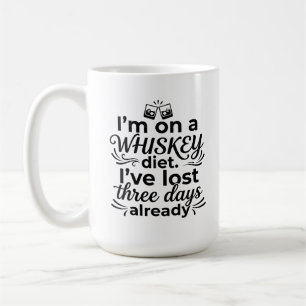 Klassisk mugg 15 oz Kaffeälskare Whiskey-citat