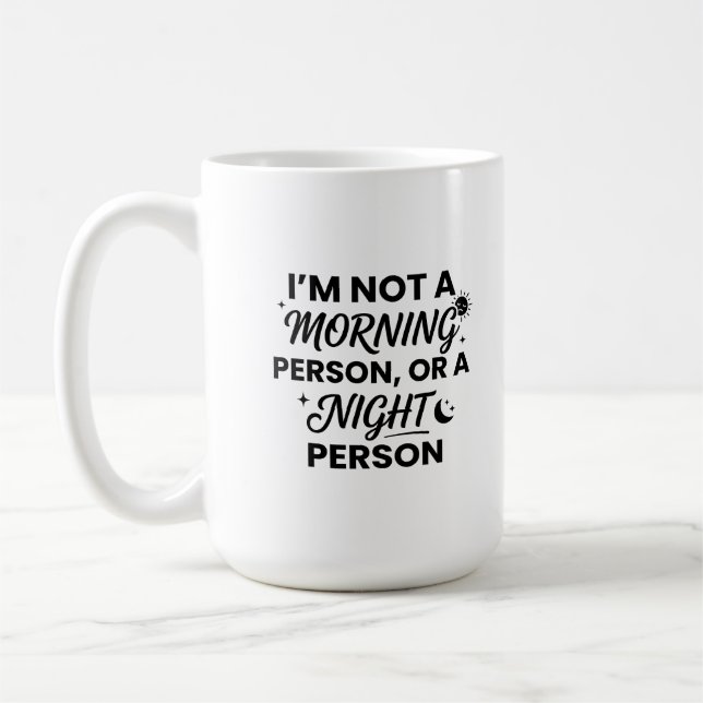 Klassisk mugg 15 oz morgonkaffefantast (Vänster)