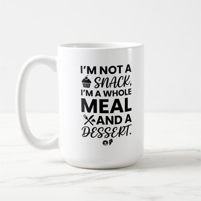 Klassisk mugg 15 oz Roliga matcitat (Vänster)