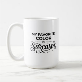 Klassisk mugg 15 oz - Sarksast favoritfärgscitat
