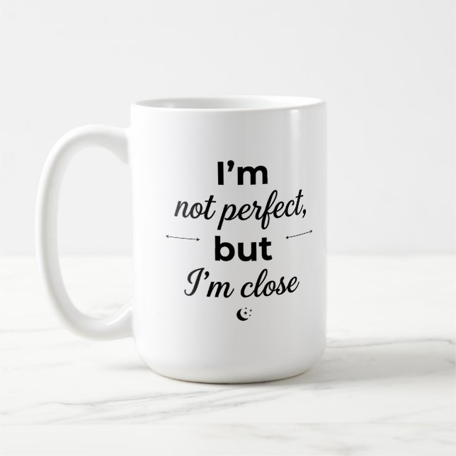 Klassisk mugg 15 oz Sassy kaffelskarare konst (Vänster)
