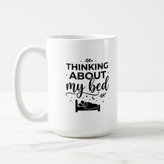 Klassisk mugg 15 oz Tänk på det Morgon (Vänster)