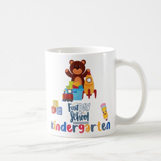 Klassisk mugg, 330 ml, första skoldagen kaffemugg (Höger)