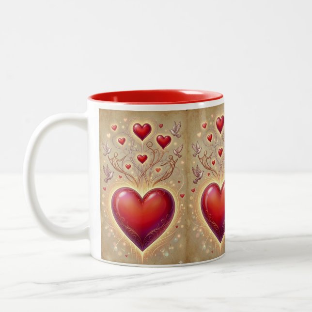 Klassisk mugg, 330 ml Två-Tonad mugg (Vänster)