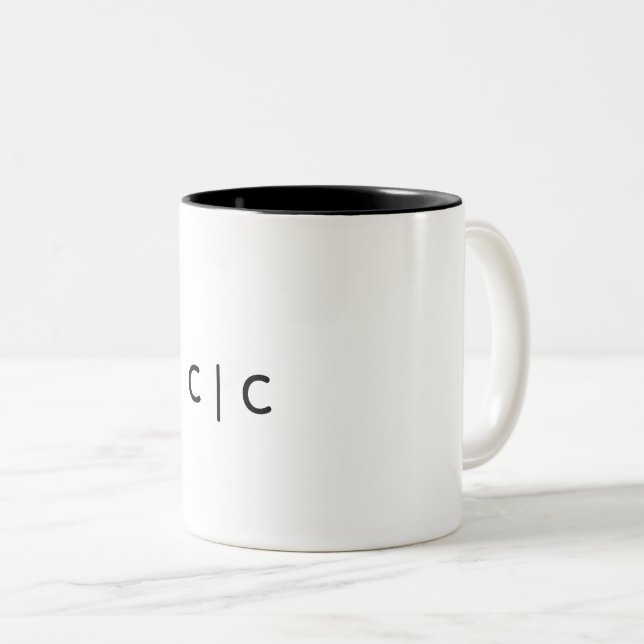 Klassisk mugg, 330 ml Två-Tonad mugg (Framsida höger)
