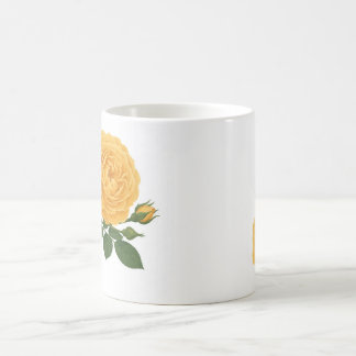 Klassisk mugg— Blommig serie gul ros mugg