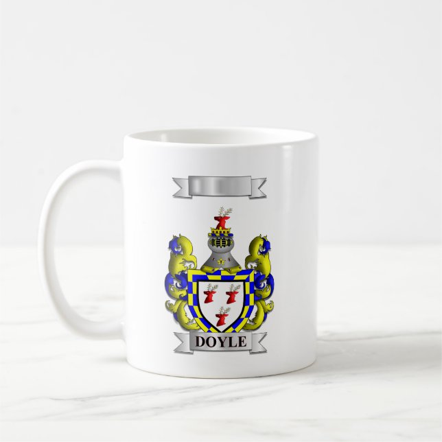 Klassisk mugg Doyle Efternamn och Sköld (Vänster)