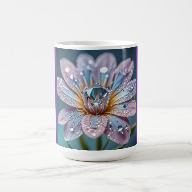 Klassisk mugg (gnistrande blomma-11) (Center)