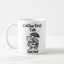 Klassisk mugg Grumpy Turtle för kaffebrygare