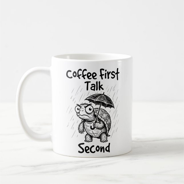 Klassisk mugg Grumpy Turtle för kaffebrygare (Vänster)