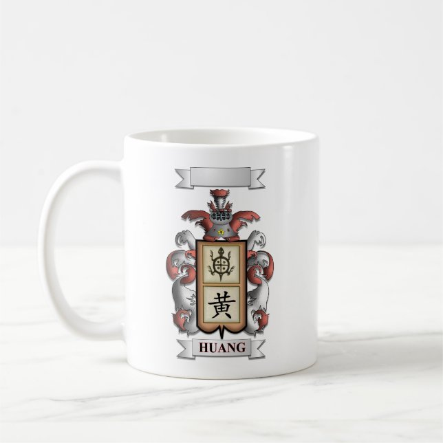 Klassisk mugg Huang efternamn och sköld (Vänster)