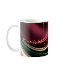 Klassisk mugg i stilrent abstrakt grafik