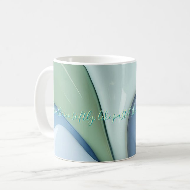 Klassisk mugg i stilrent abstrakt grafik (Framsida vänster)