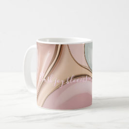 Klassisk mugg i stilrent abstrakt grafik