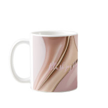 Klassisk mugg i stilrent abstrakt grafik