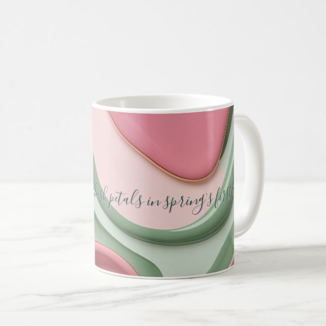 Klassisk mugg i stilrent abstrakt grafik (Framsida höger)