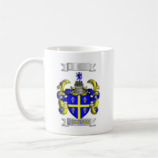 Klassisk mugg Johnson Familj Efternamn Och Sköld