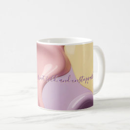 Klassisk mugg med stilrent abstrakt grafik